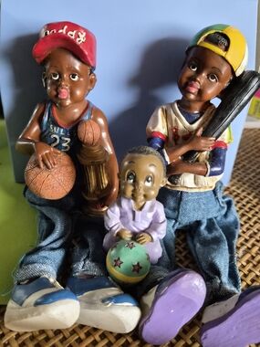 3-Piece Kids Sports Figurine Set - Multicolor